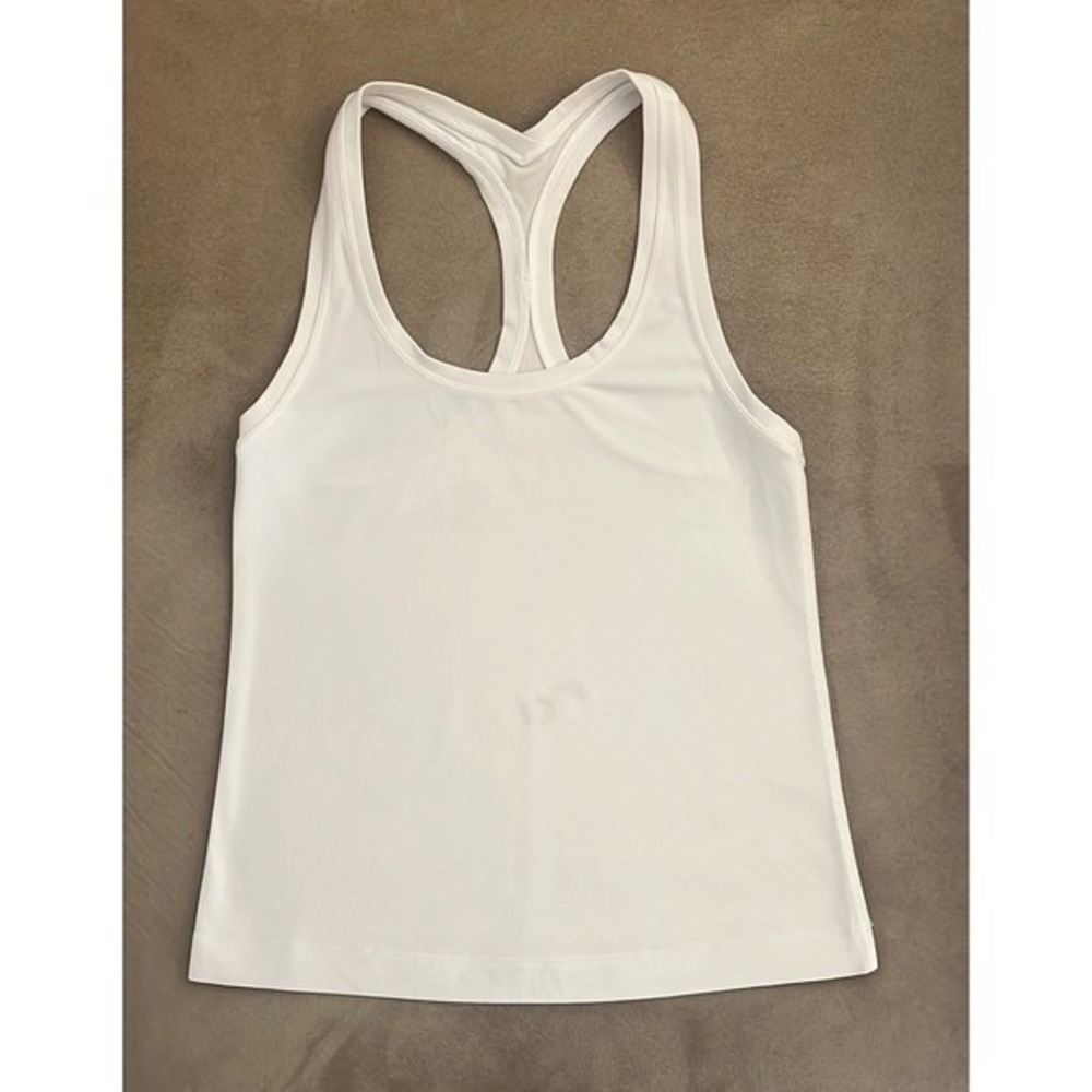 Lululemon Racerback Tank Top Womens Small White Athletic Breathable - Picture 2 of 6